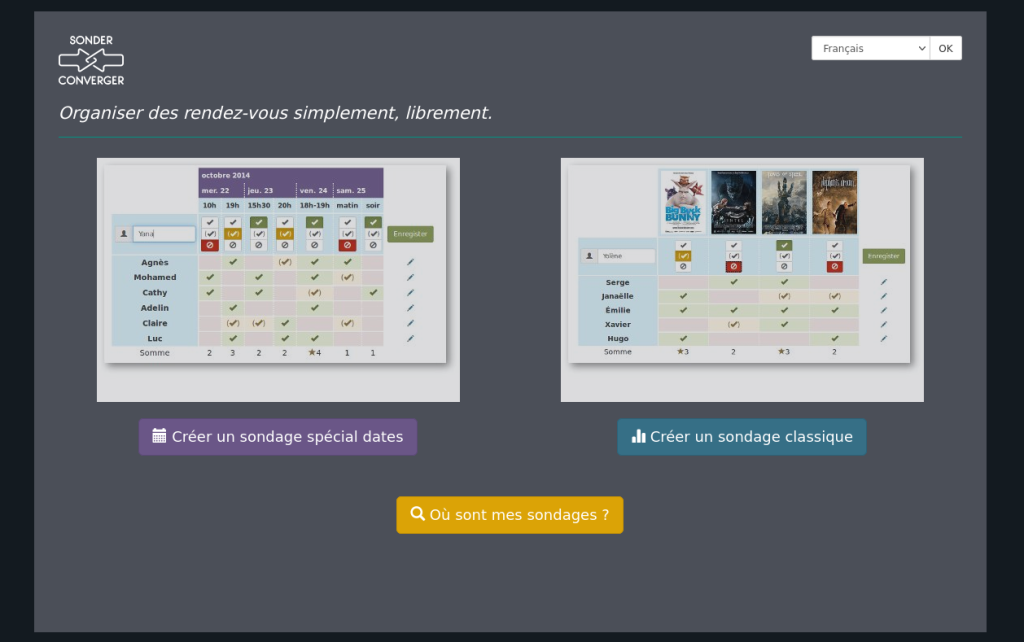 Personnalisation de SONDER•CONVERGER